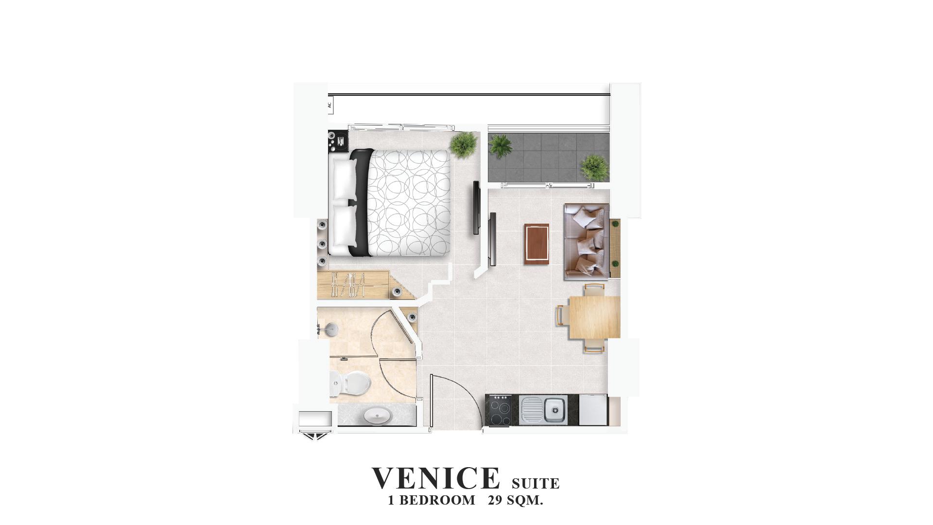 Marina Golden Bay - Venice Suite 1 Schlafzimmer — Naklua