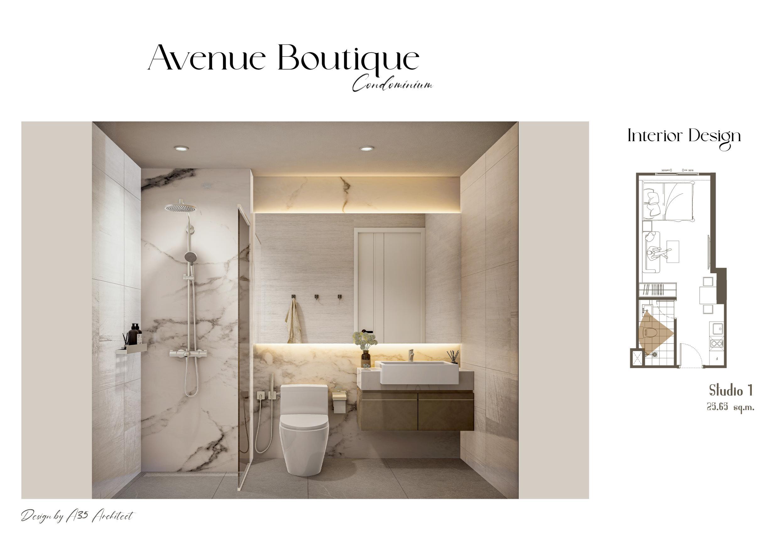 Avenue Boutique Condominium — Building B, Studio (City View) — Central Pattaya, Pattaya