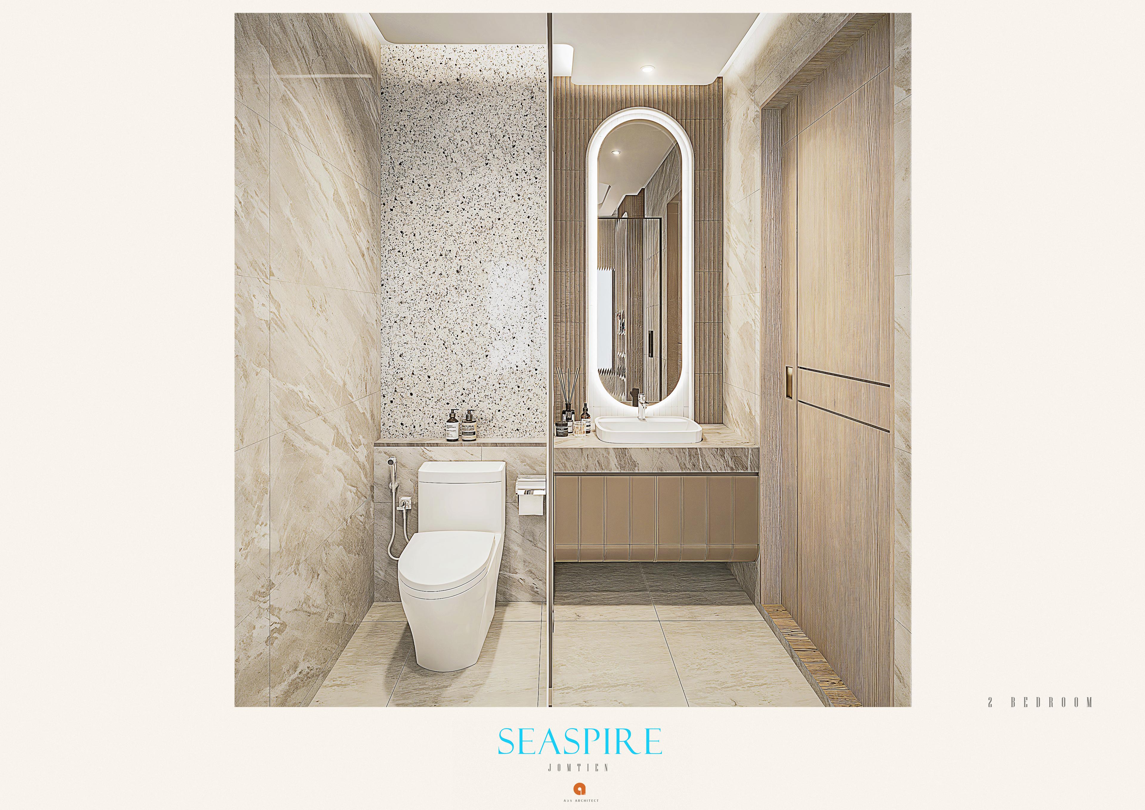 Seaspire Jomtien — 2-стаен апартамент с морска гледка, 76.92 кв.м — Jomtien, Патая — 2