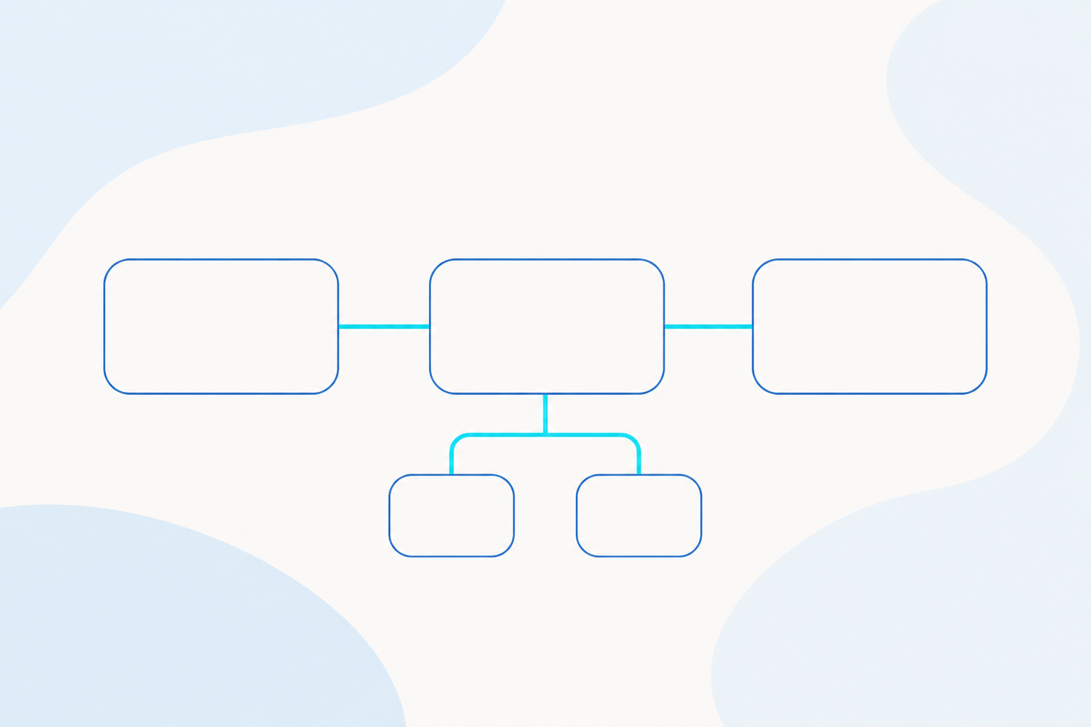 A left-to-right flow of intent, skill, and tool modules on one trace line, with a tool sub-node branching off the skill step.