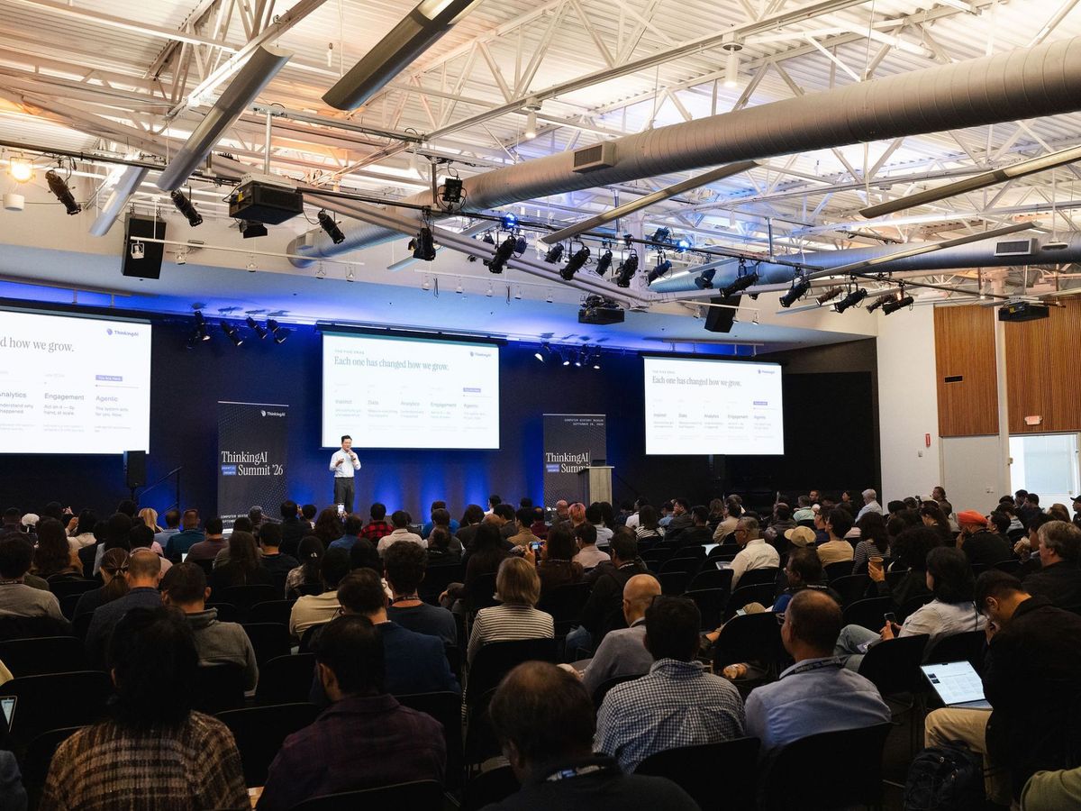 The full room at the Computer History Museum during the summit