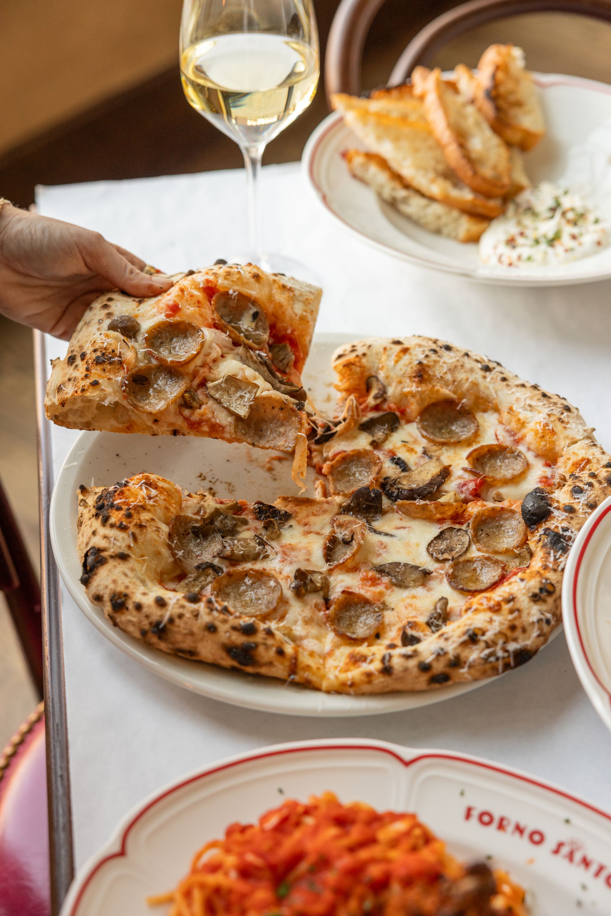 Pizza at Forno Santo