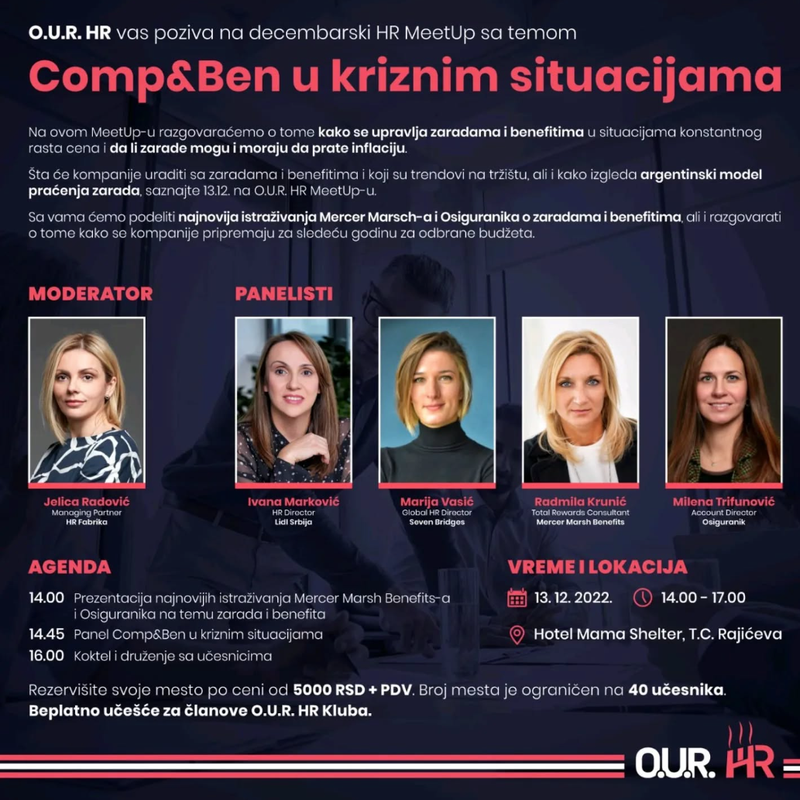 Comp&Ben u kriznim situacijama