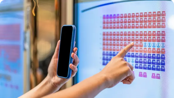 Healthcare professional using digital medical application