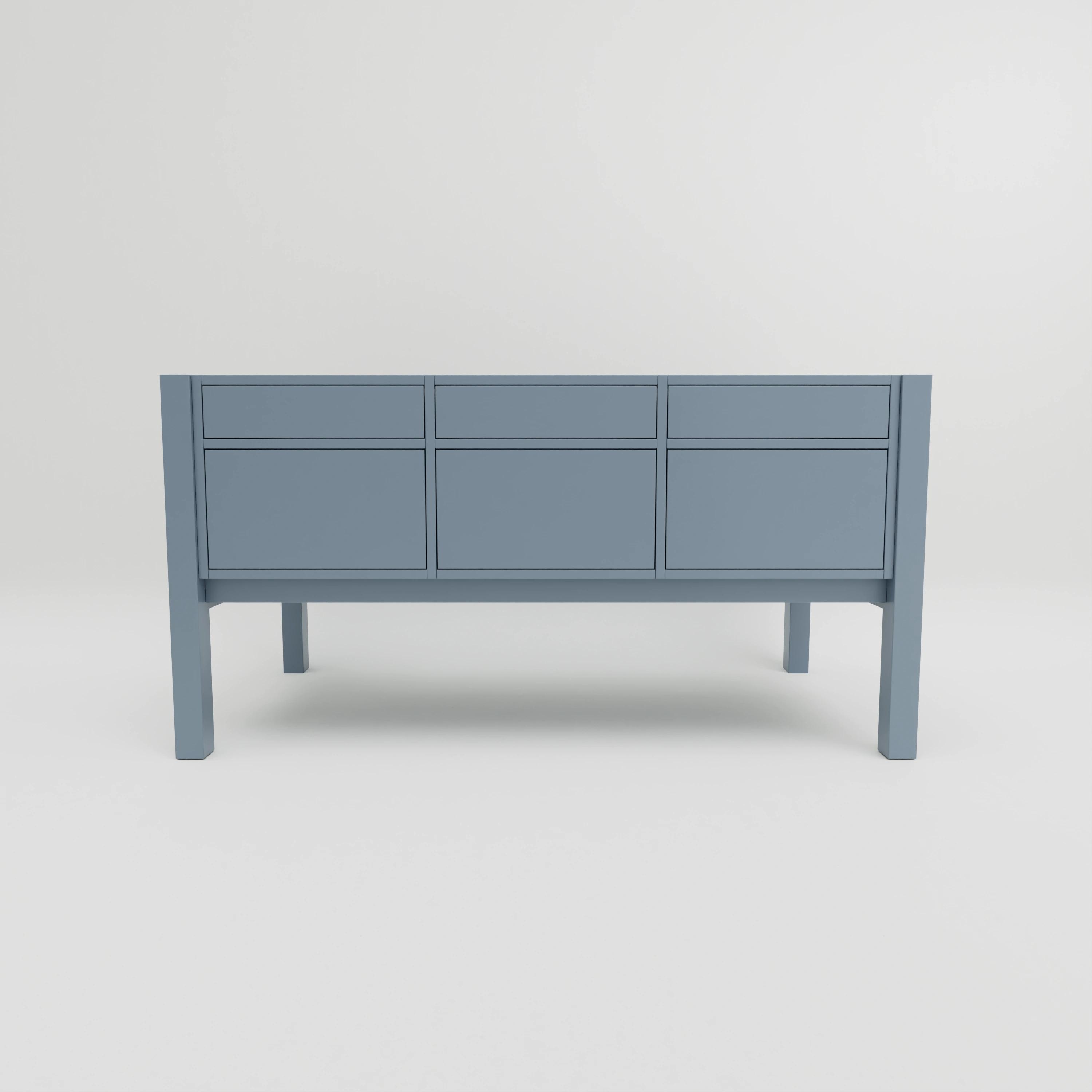 KI1720-880: Freestanding kitchen island with six solid oak drawers and three seating places.
