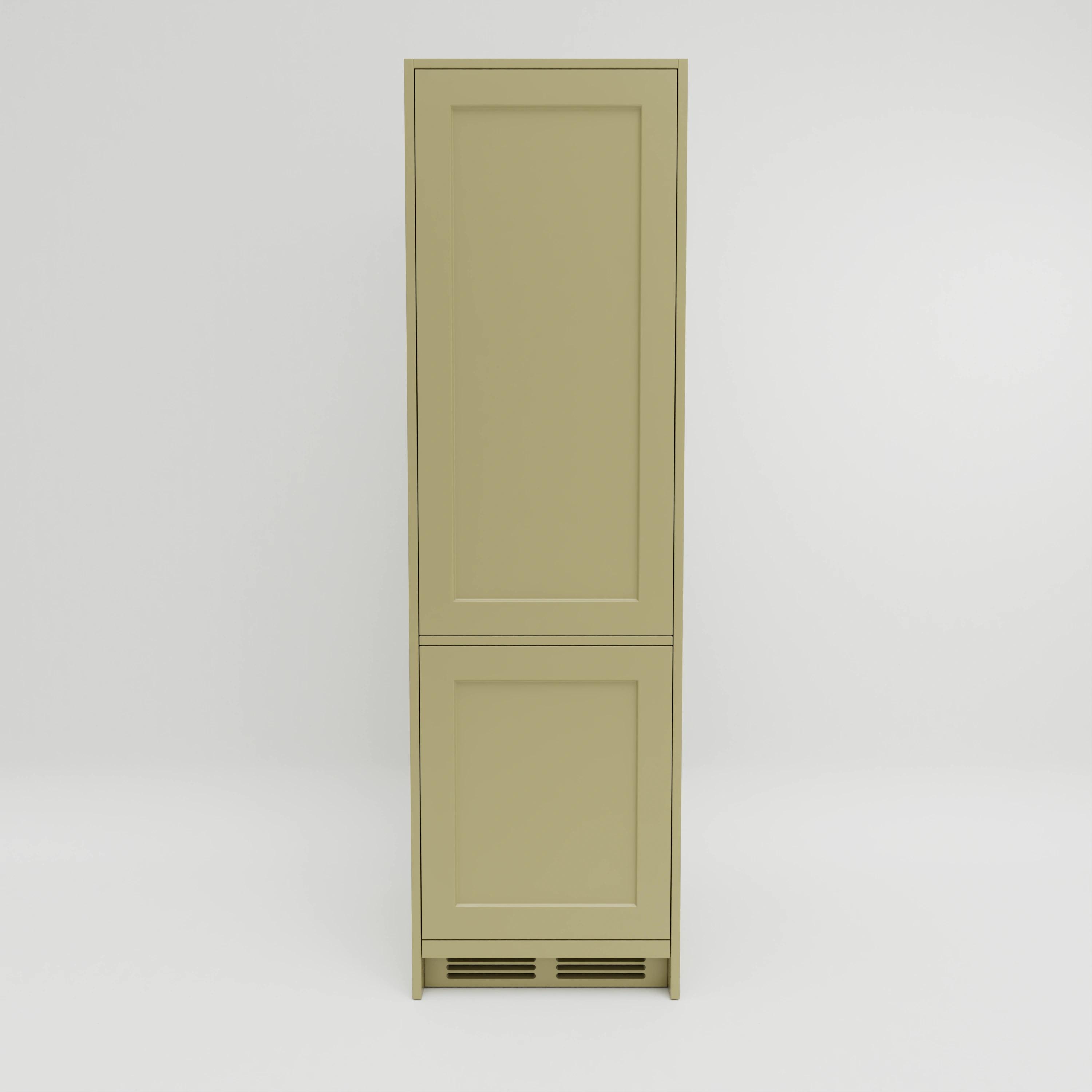 T610FF: Tall cupboard for integrated fridge-freezer.