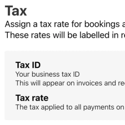 Setting up tax rates in Jammed