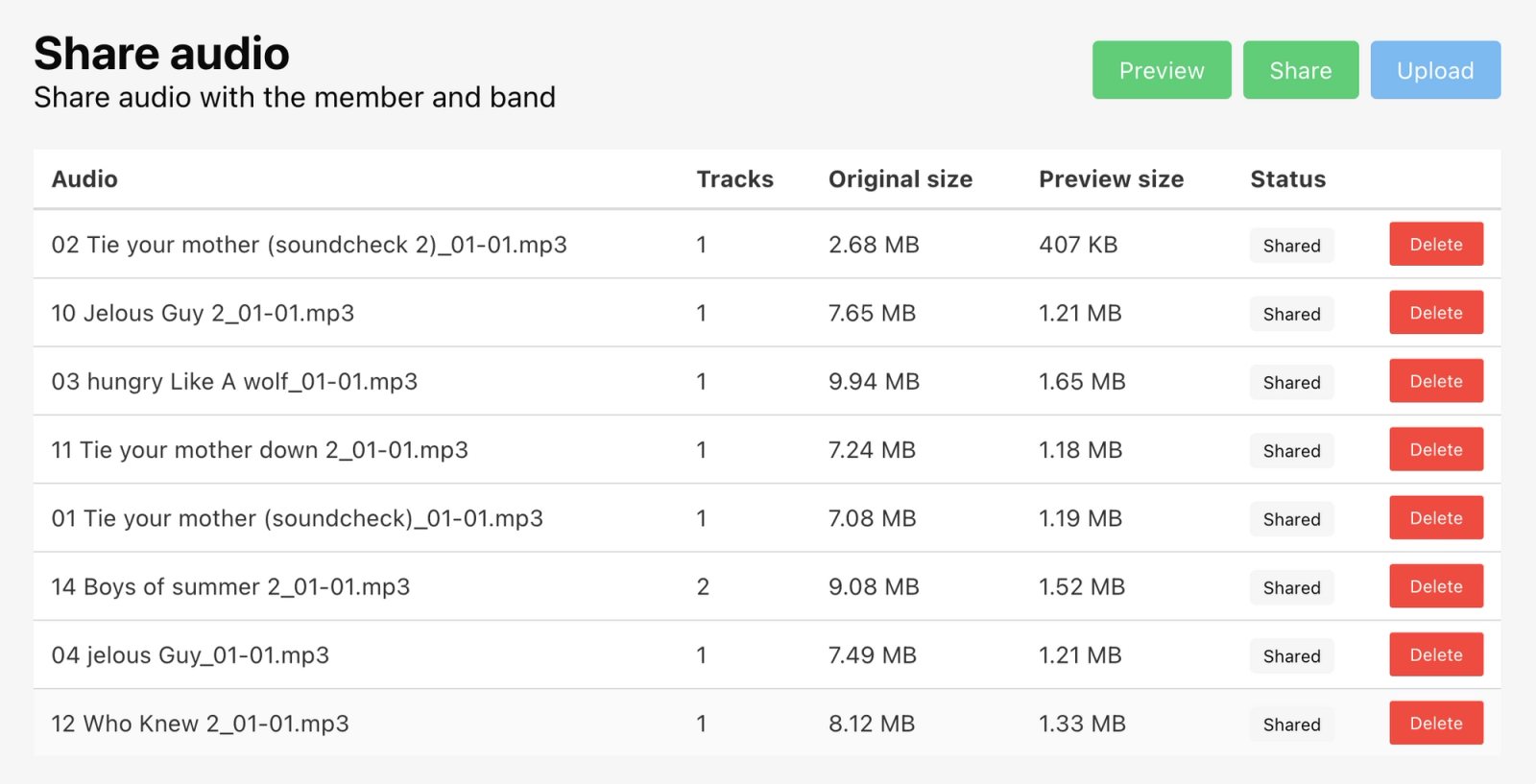 Massive 10TB for audio uploads image illustration
