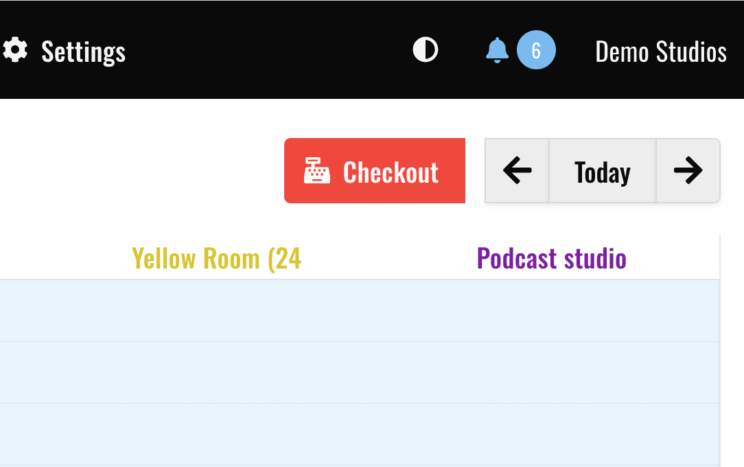 The new Checkout button on the Jammed dashboard