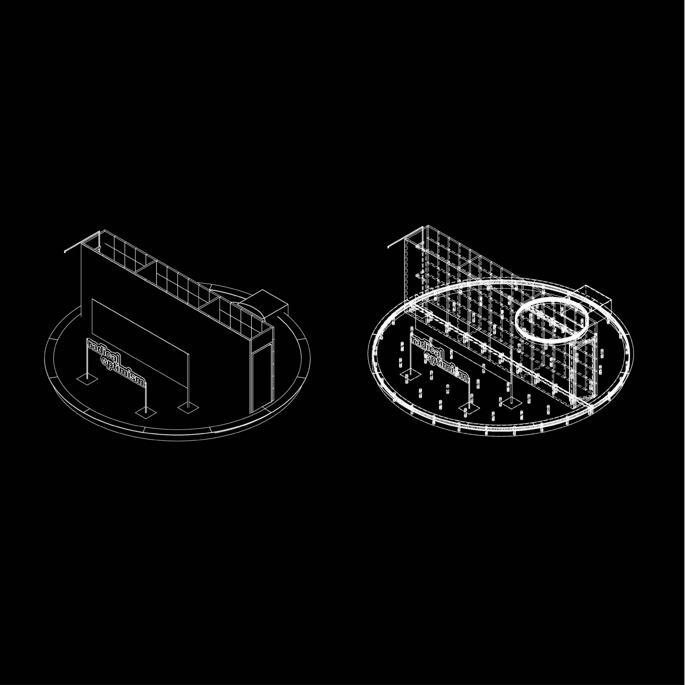 Technical drawing of Dua Lipa stage design