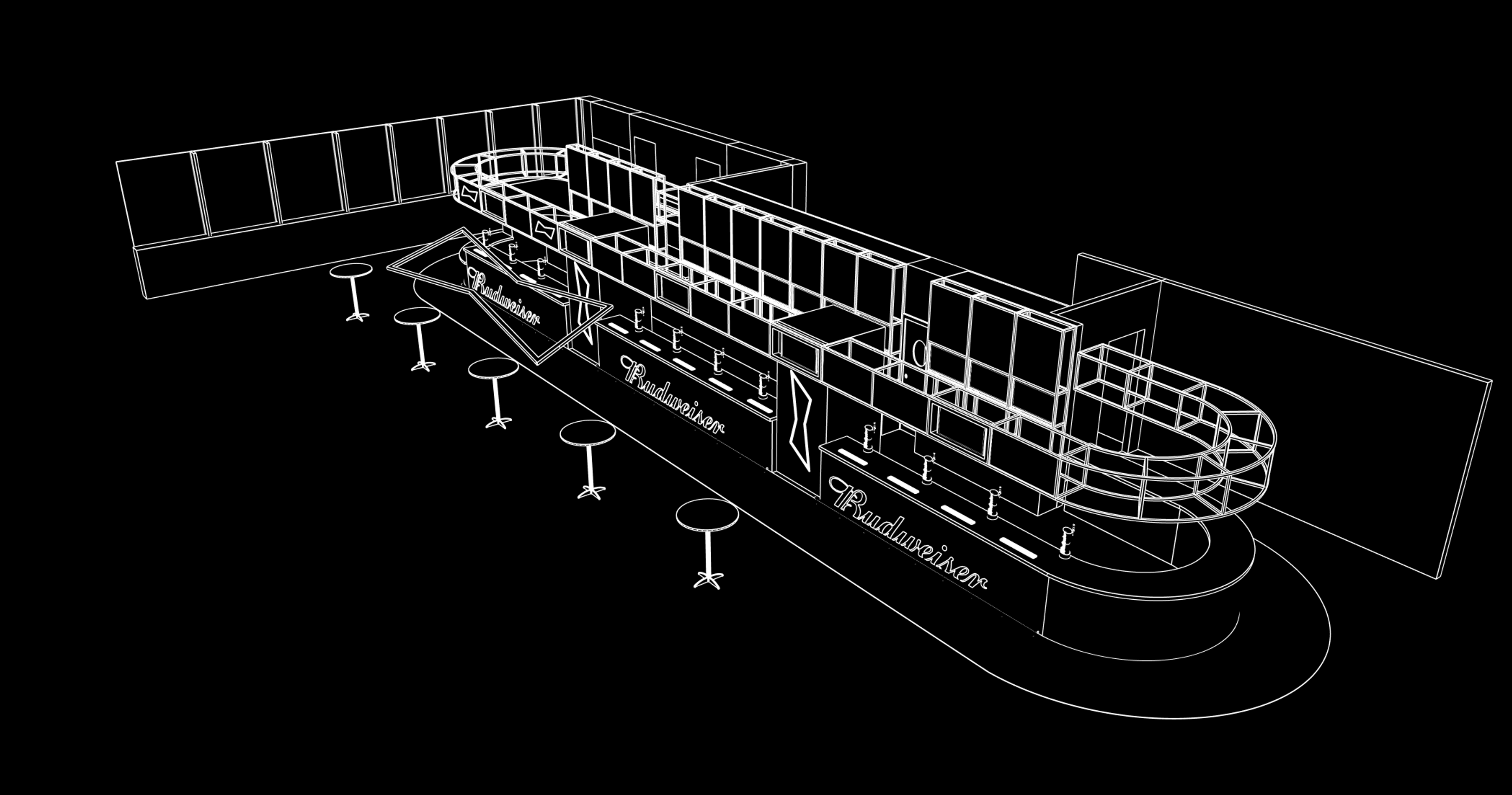 Dixie's Bar, technical drawing