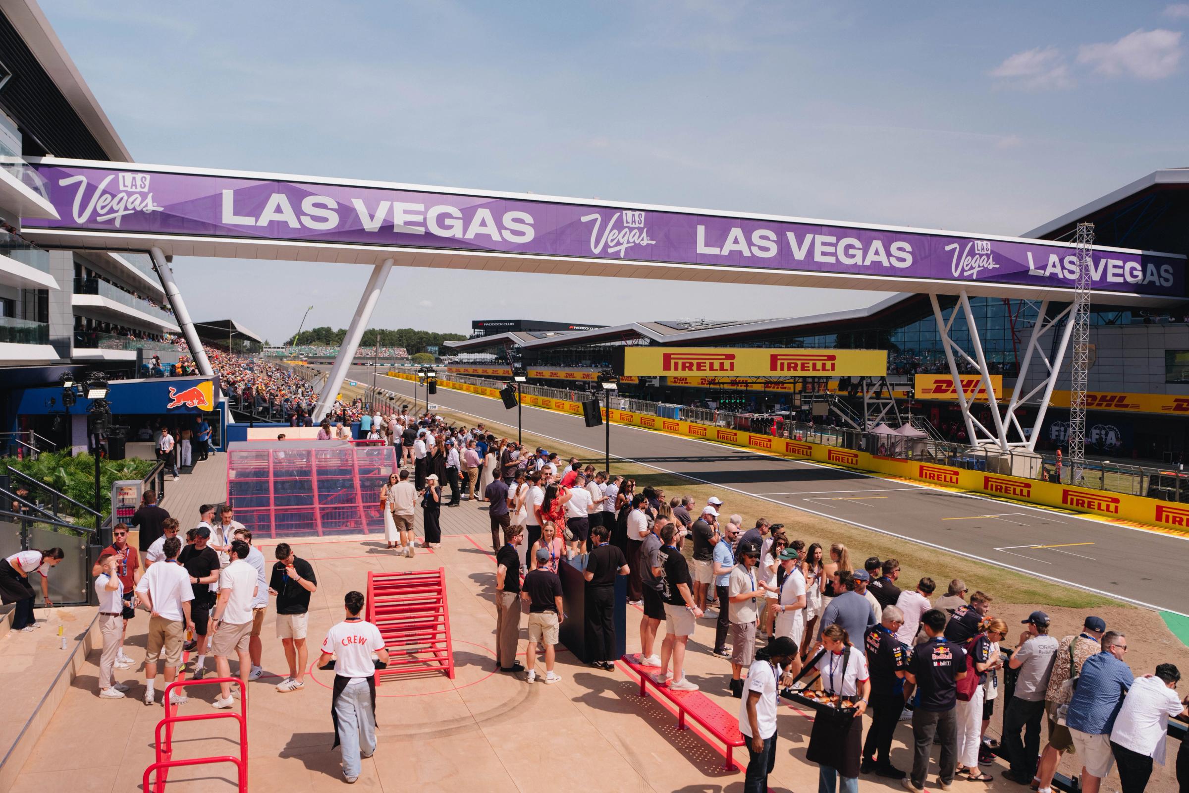 Crowd of people near the track
