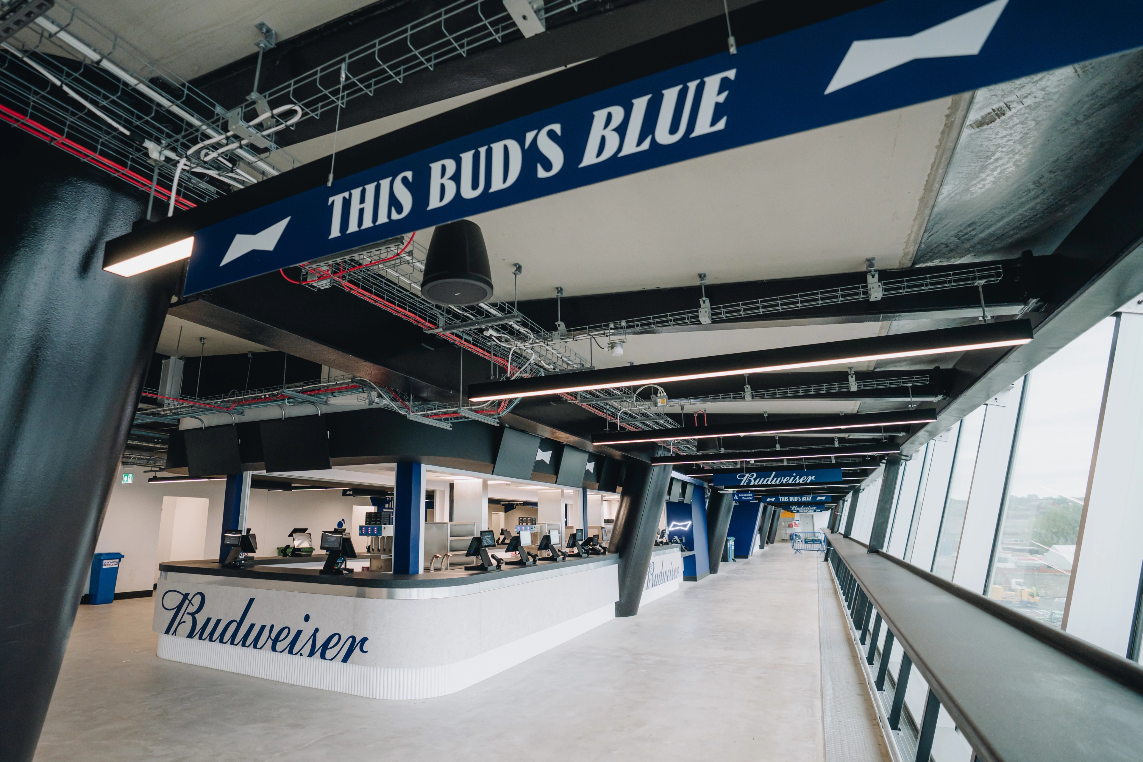 Signage through walkway