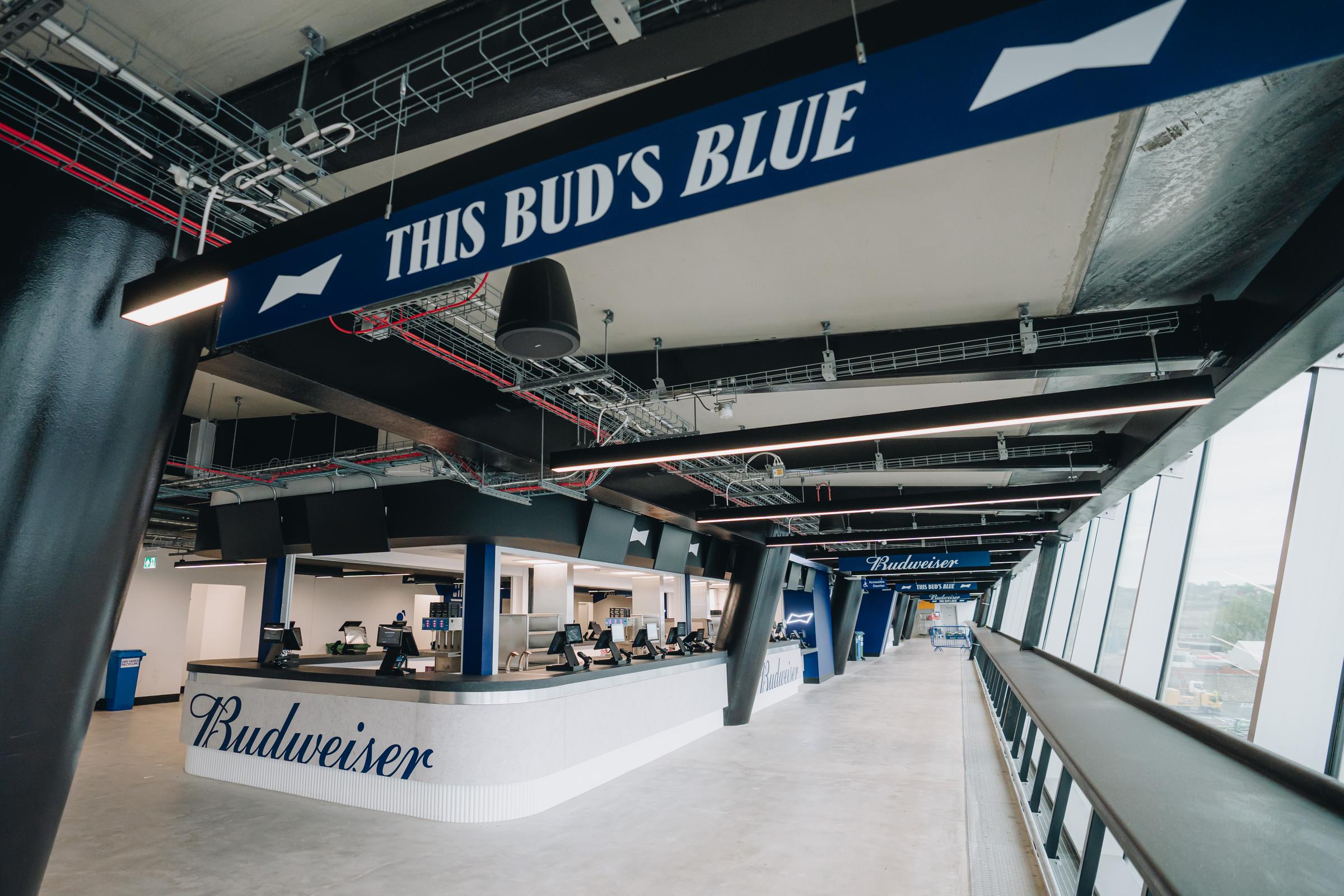 Signage through walkway