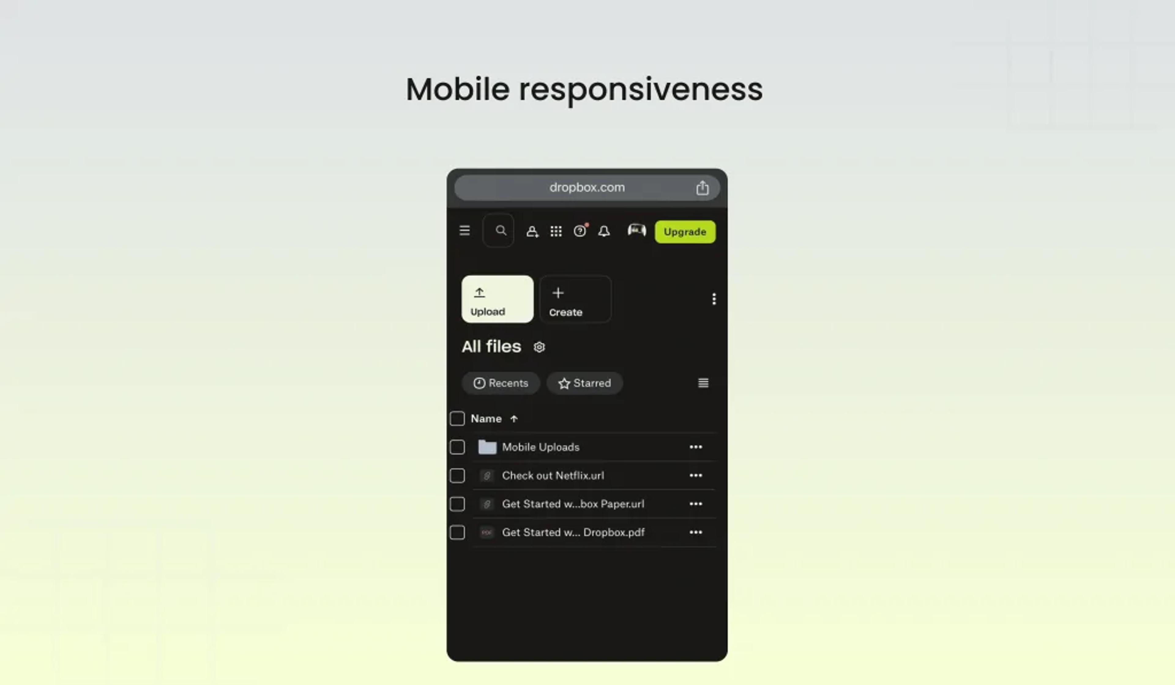 Mobile Responsiveness