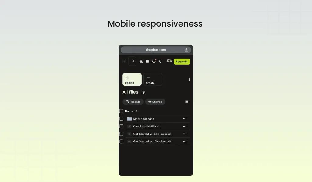 Mobile Responsiveness