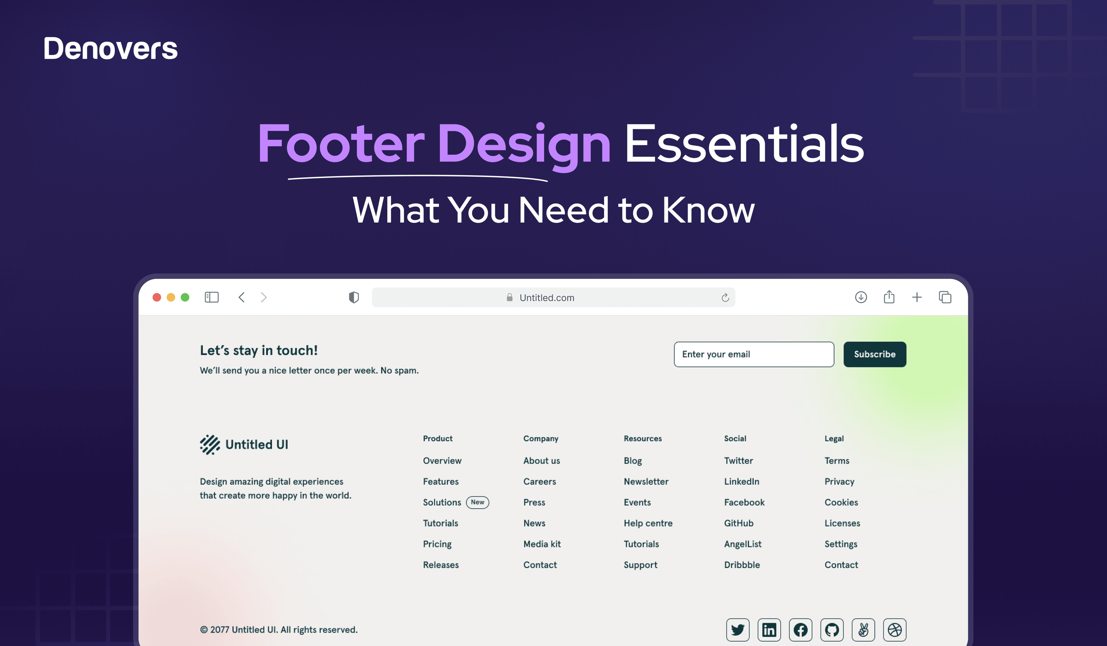 Footer Design Essentials: What You Need to Know
