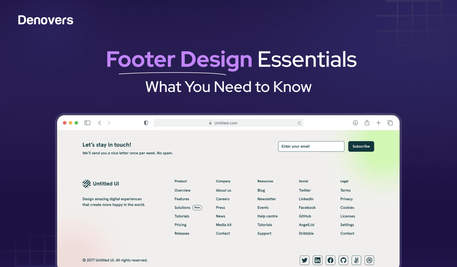 Footer Design Essentials: What You Need to Know