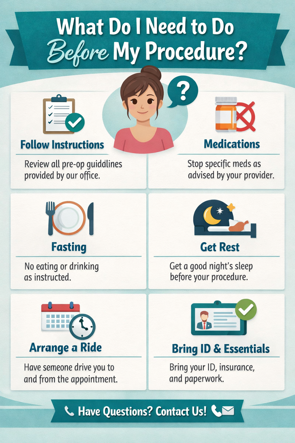 To Do's Before My Procedure 