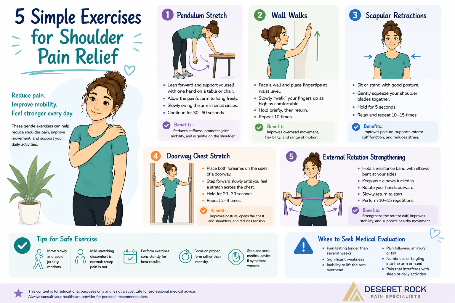 5 Simple Exercises For Shoulder Pain Relief