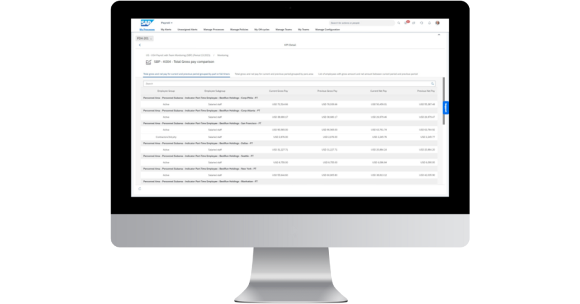 SAP SuccessFactors Employee Central Payroll