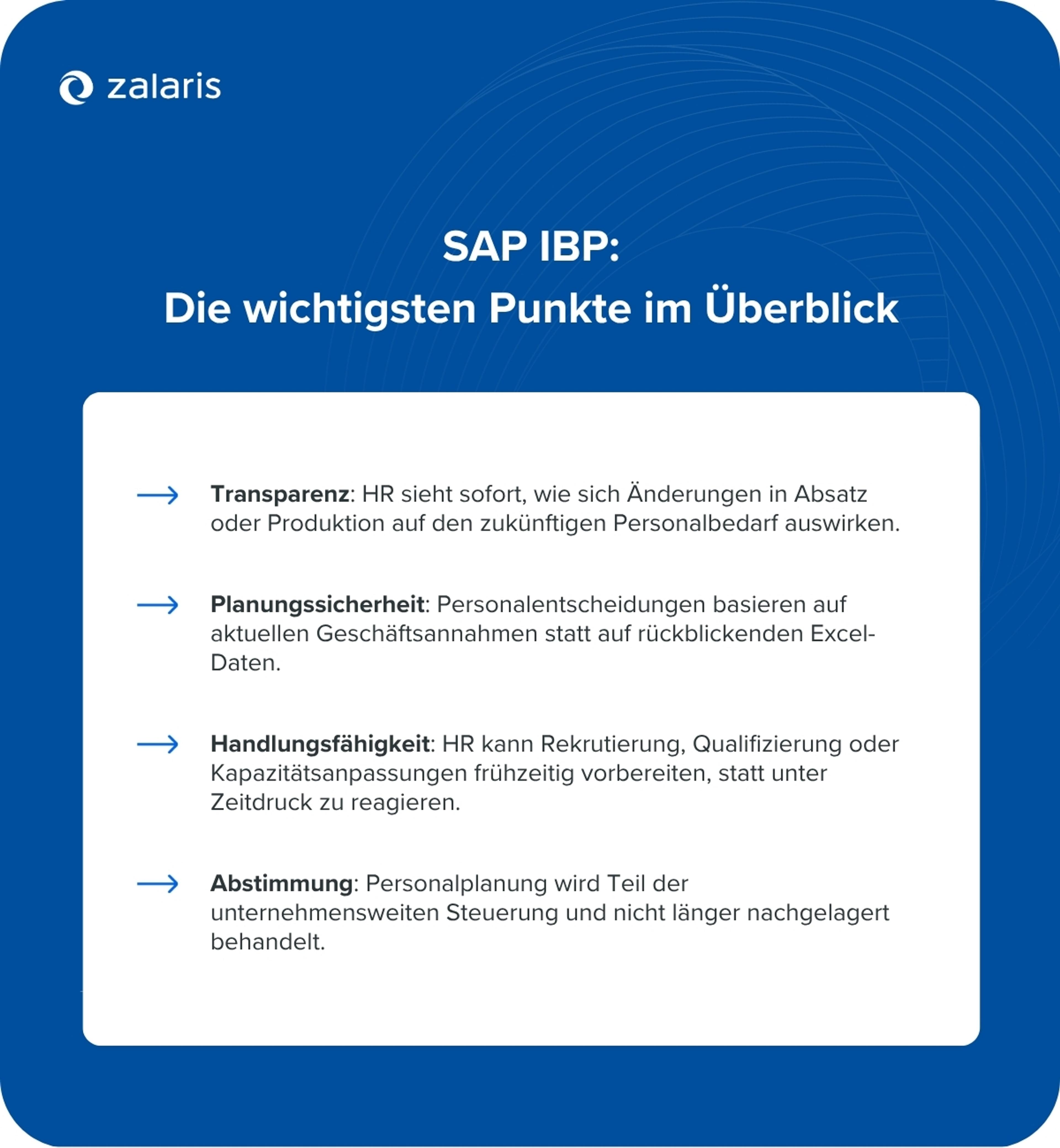 SAP IBP (Integrated Business Planning) - Das Wichtigste im Überblick