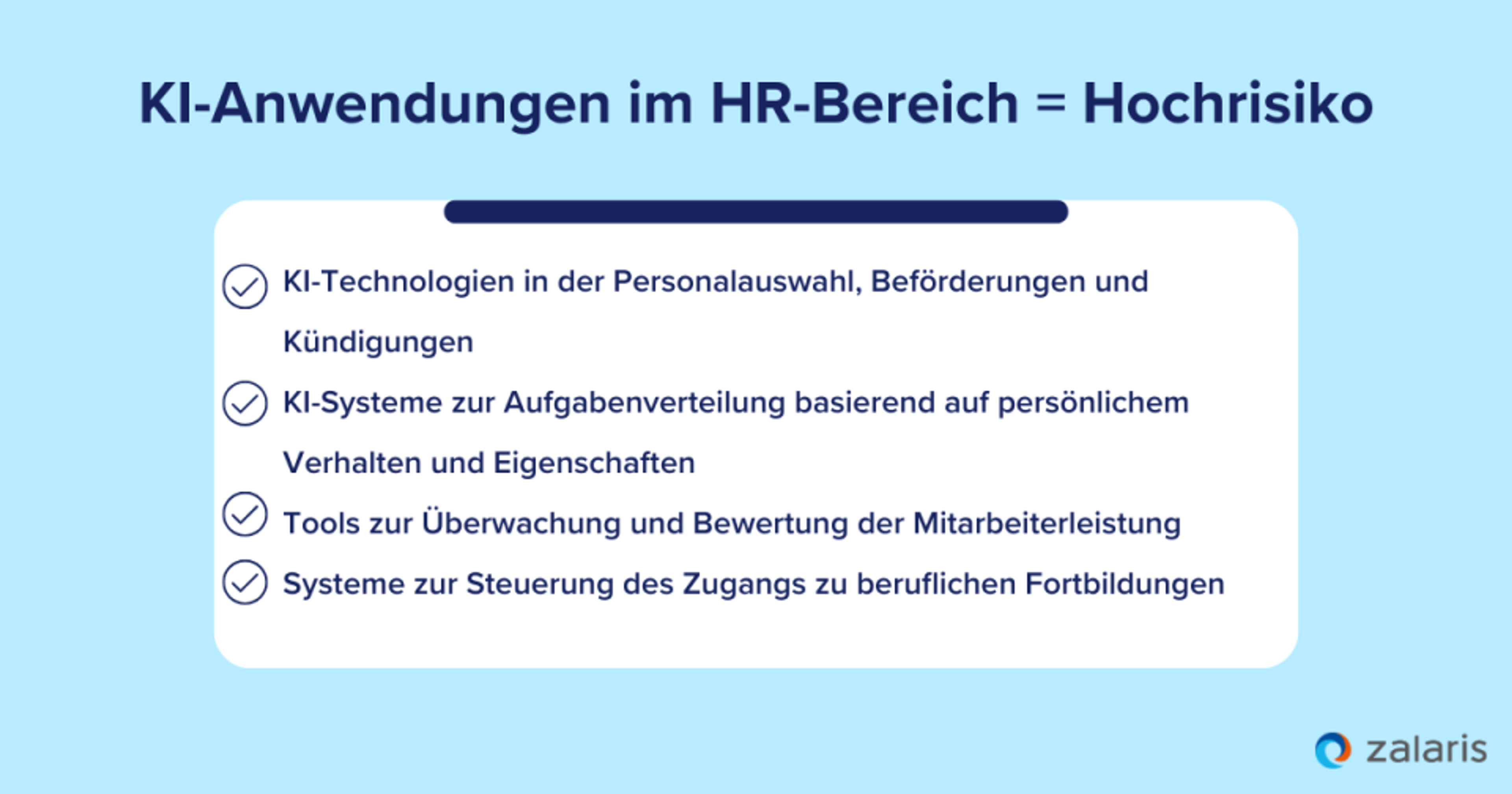 KI-Anwendungen im HR-Bereich sind in der Hochrisiko-Kategorie 