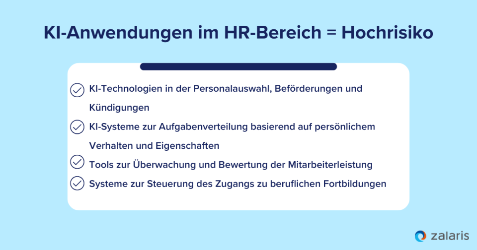 KI-Anwendungen im HR-Bereich sind in der Hochrisiko-Kategorie