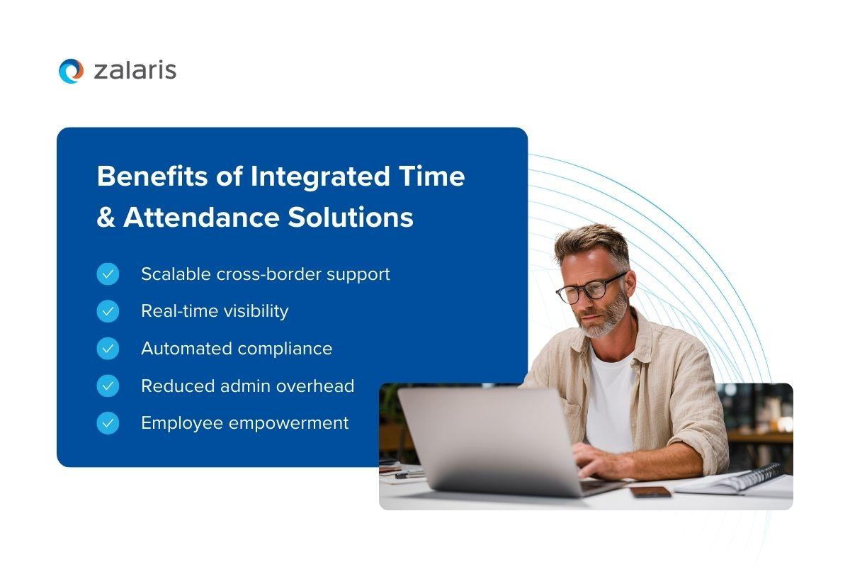 Benefits of integrated time and attendance solutions
