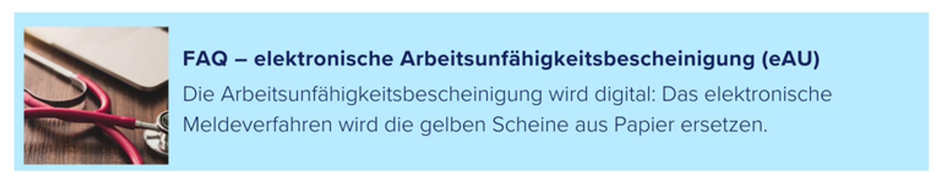 Fragen zum Handling der eAU mit Mitarbeitenden