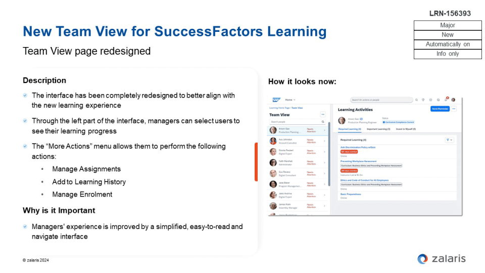 SAP SuccessFactors Learning Management System
