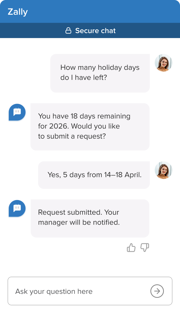 Employee self-service
