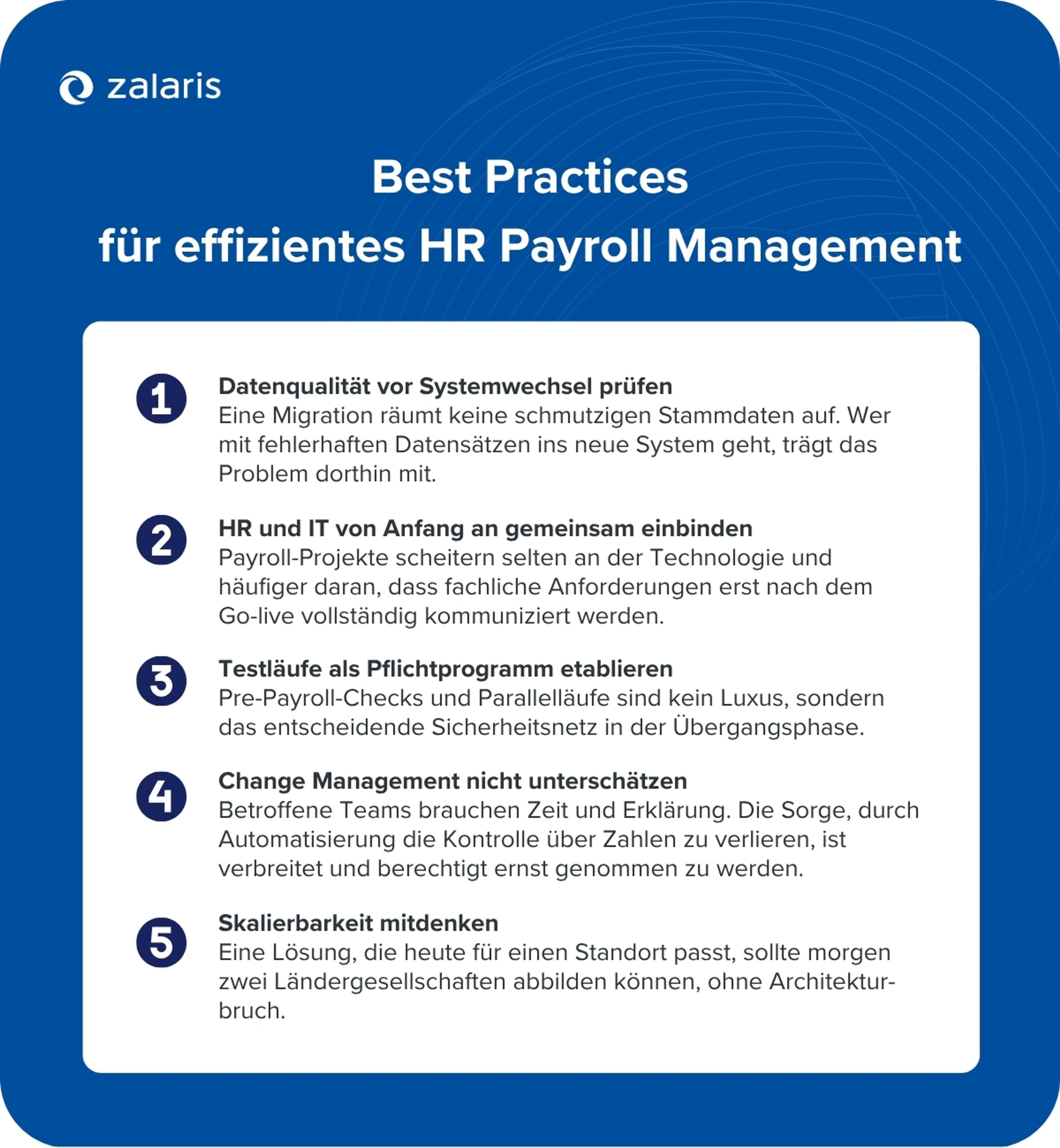 Best Practices für effizientes HR Payroll Management