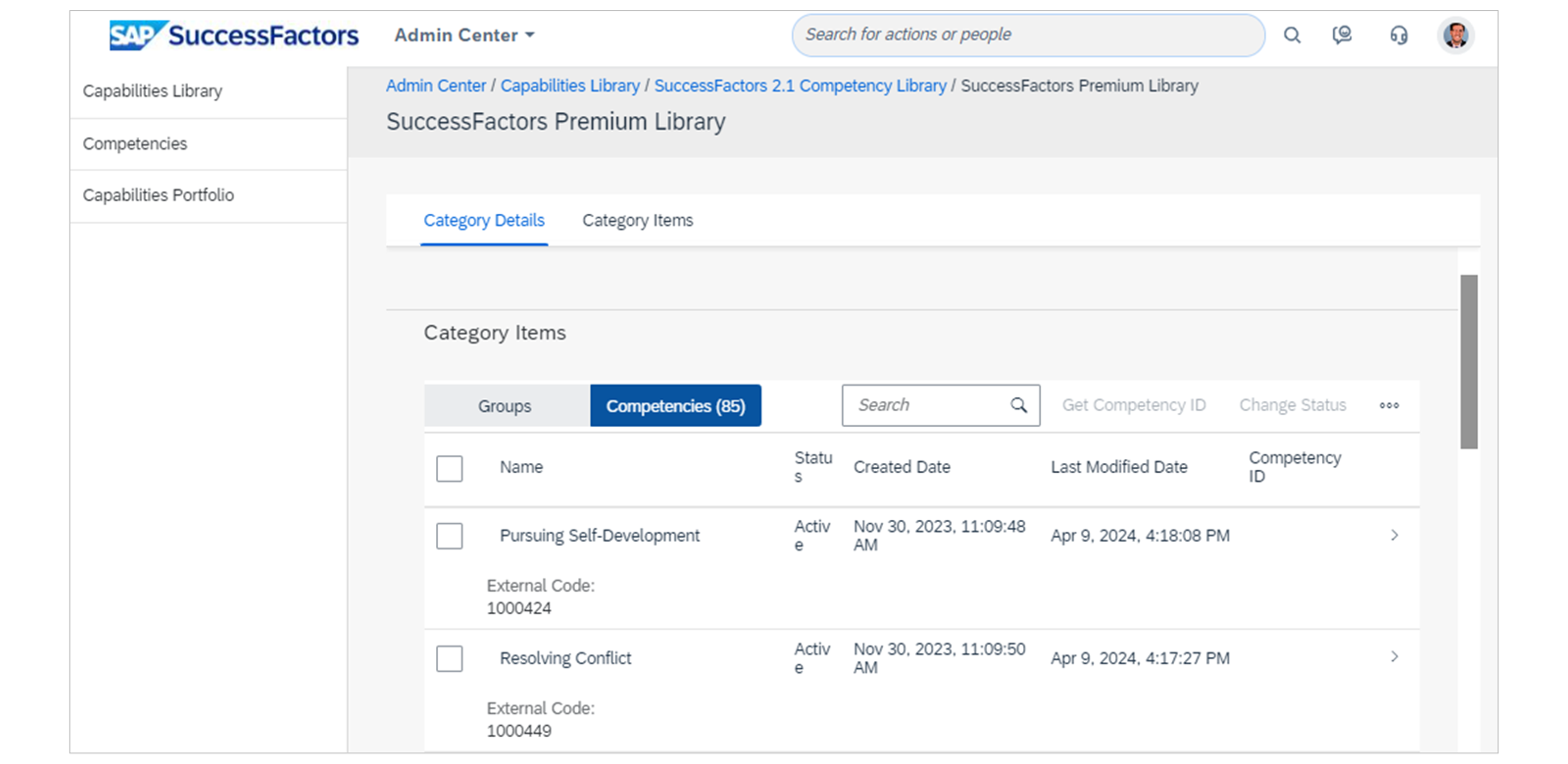 Job profile content types 