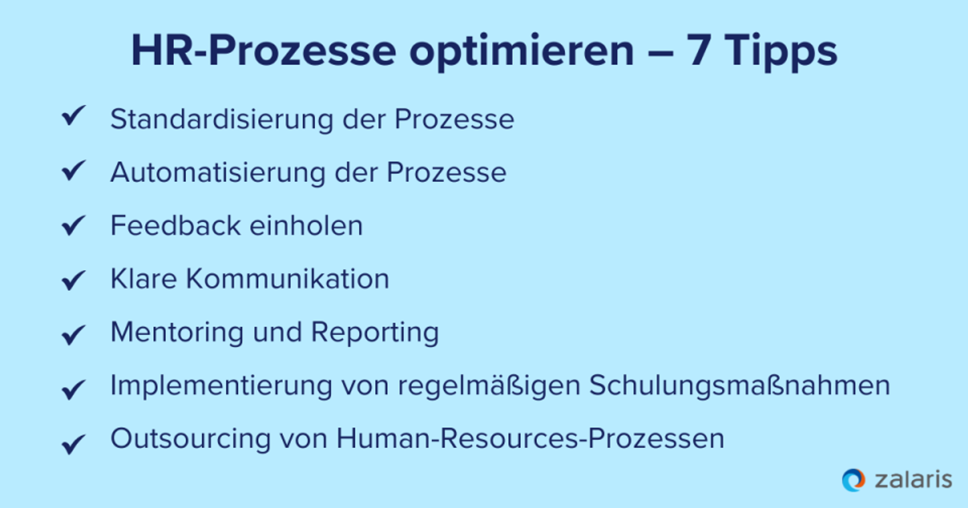 7 Tipps zur Optimierung von Human-Resources-Prozessen