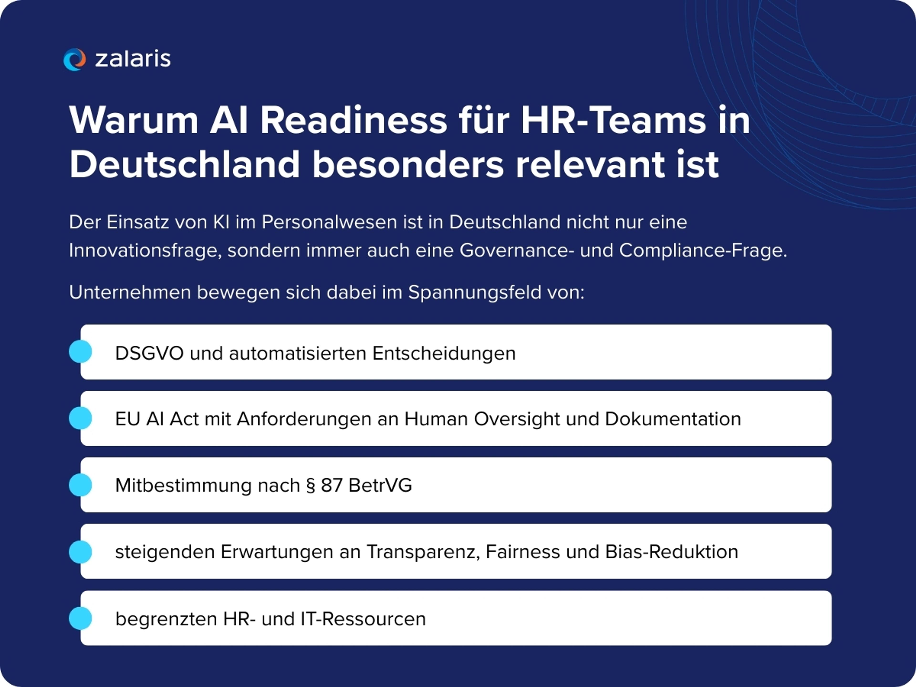Warum AI Readiness für HR-Teams in Deutschland besonders relevant ist 