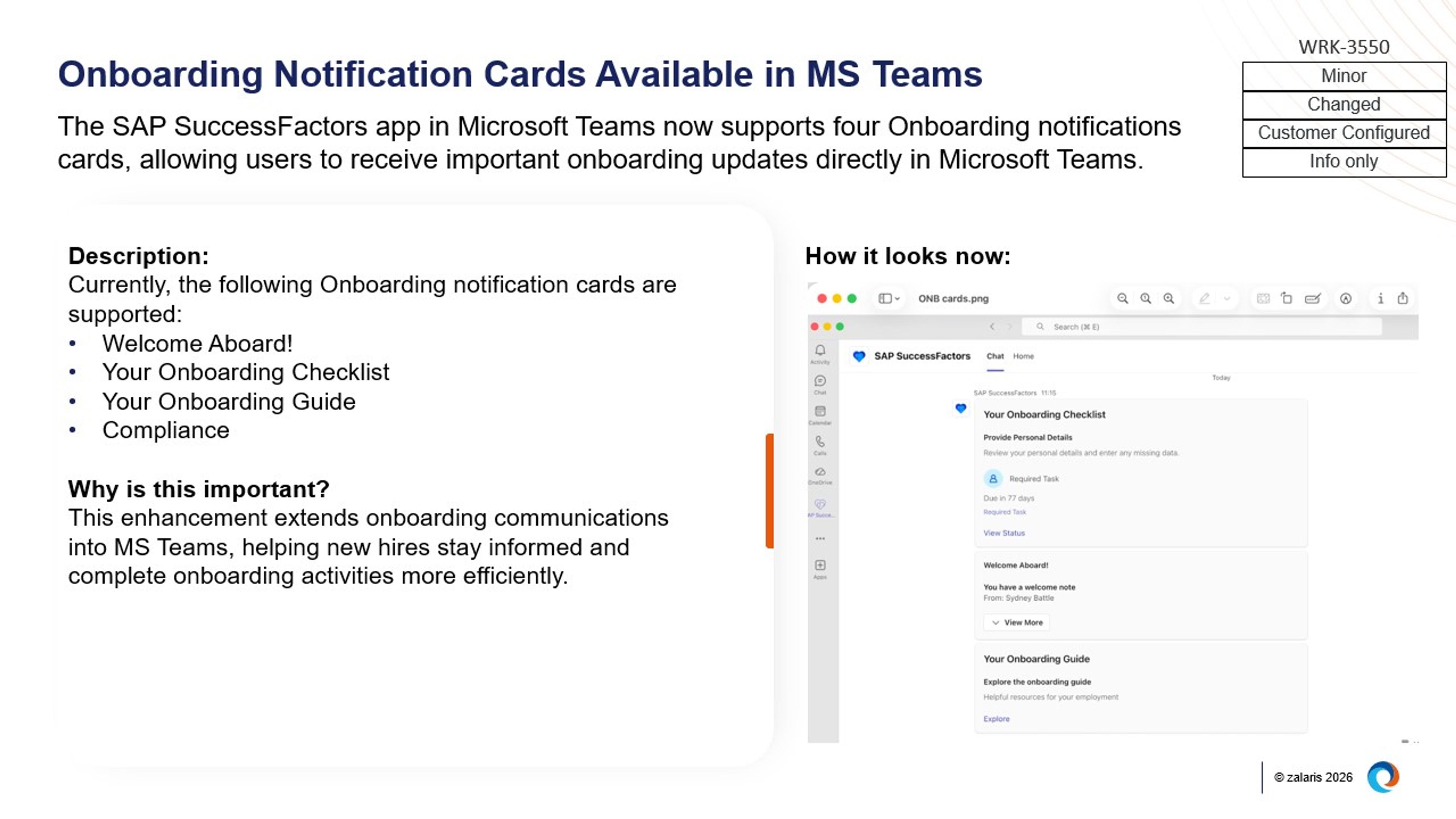 Onboarding Notification Cards Available in MS Teams