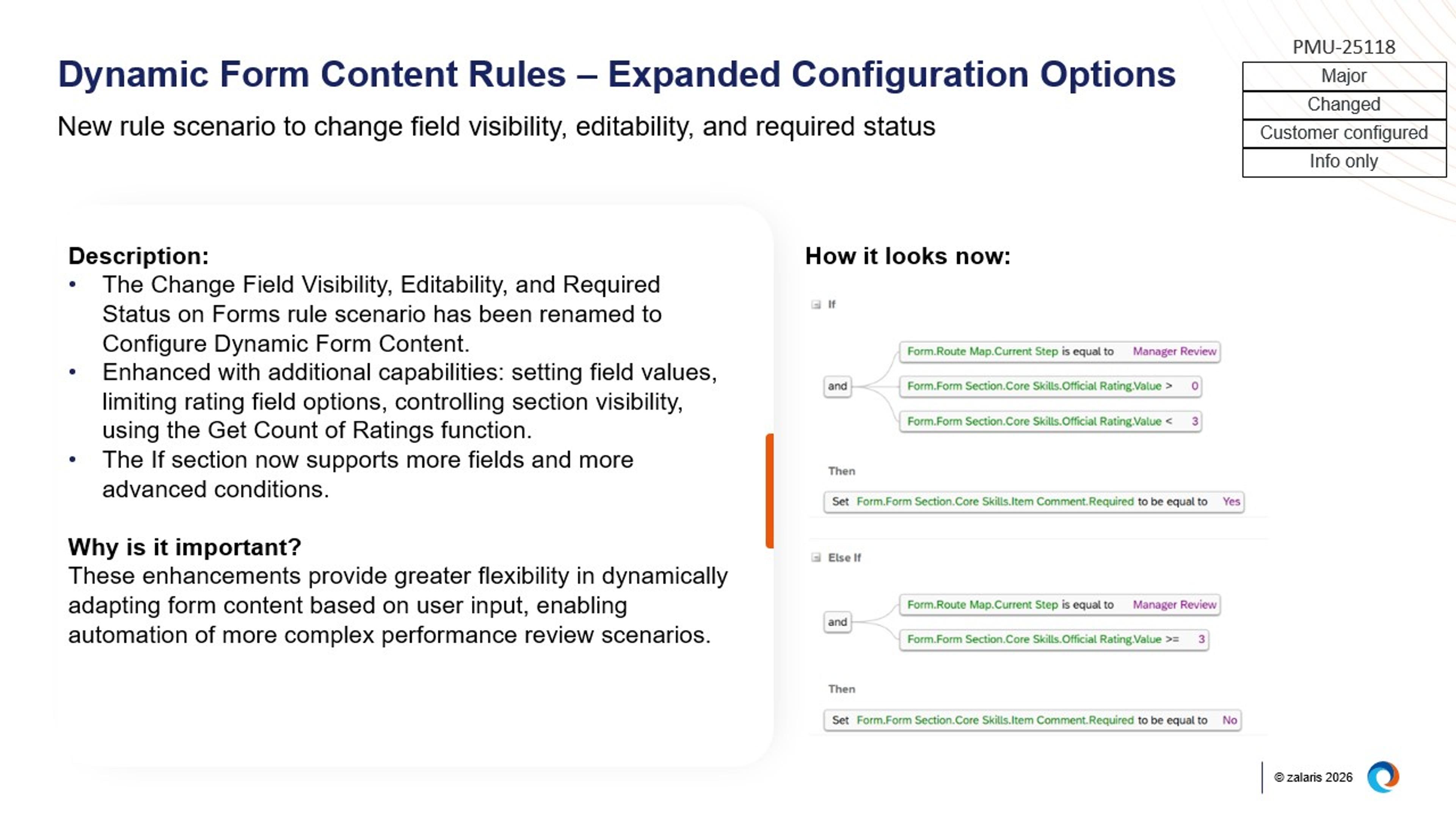 Dynamic Form Content Rules – Expanded Configuration Options