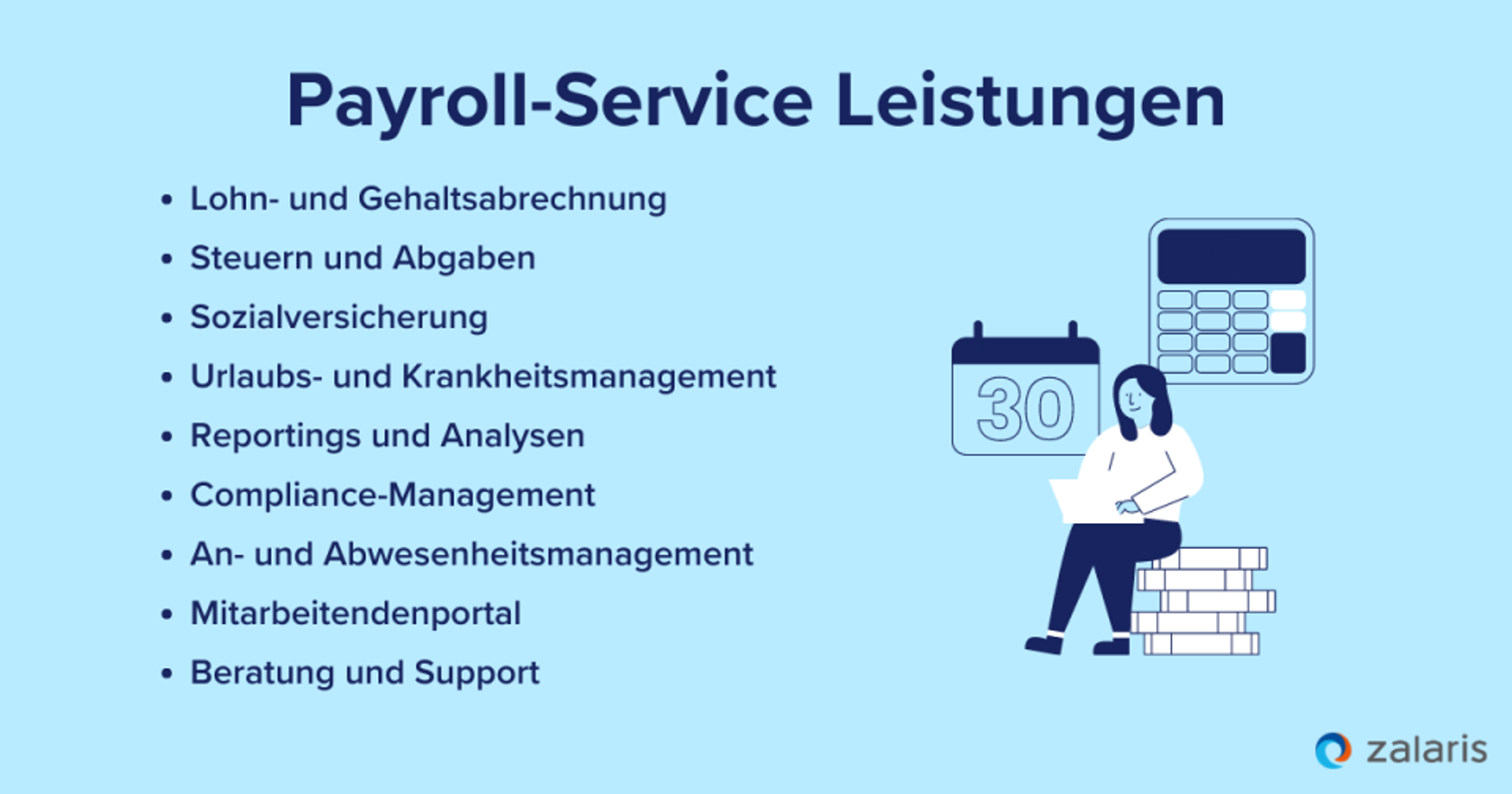 Leistungen eines Payroll-Service-Anbieter
