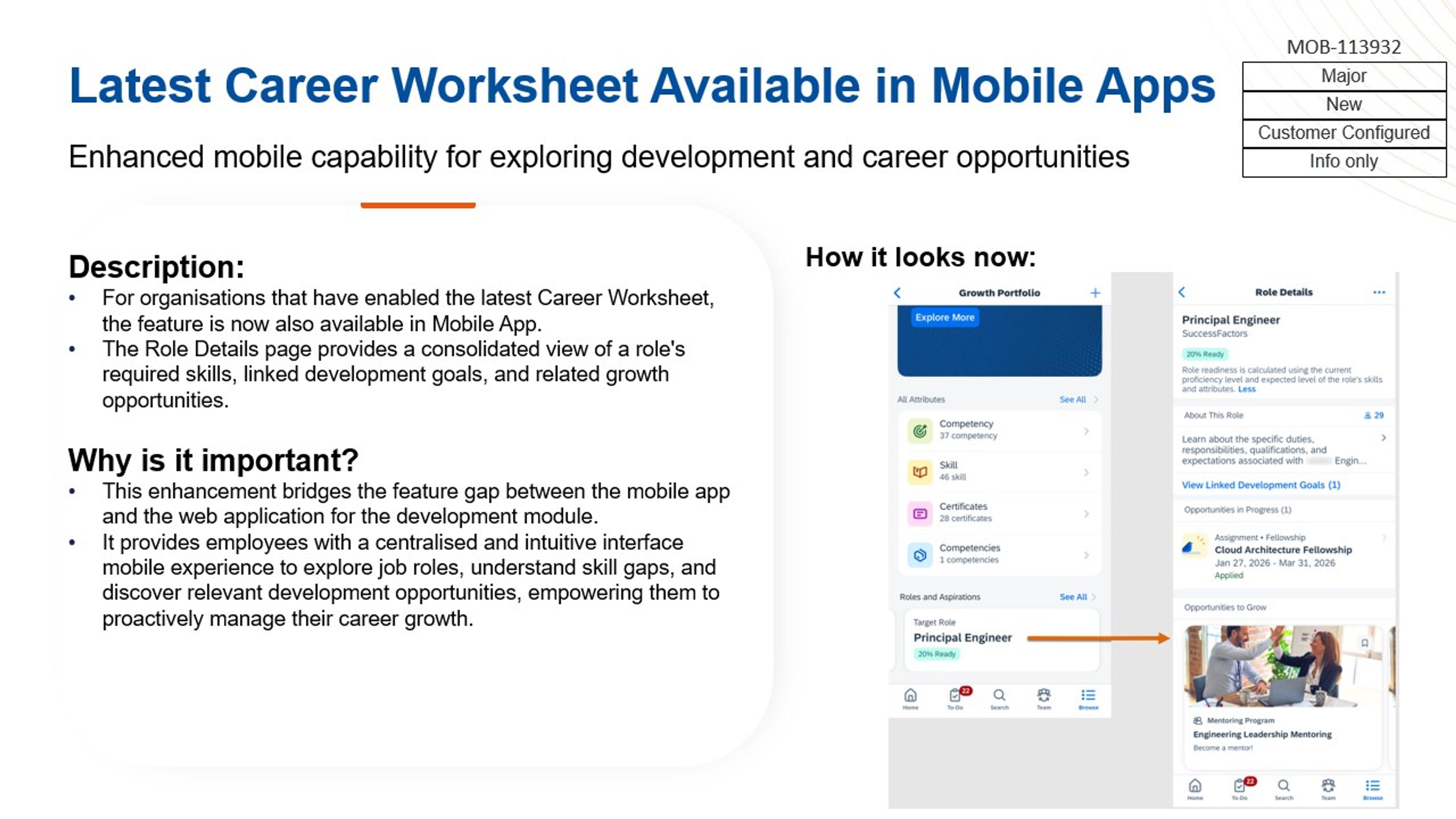 SAP SuccessFactors Succession & Career Development Planning