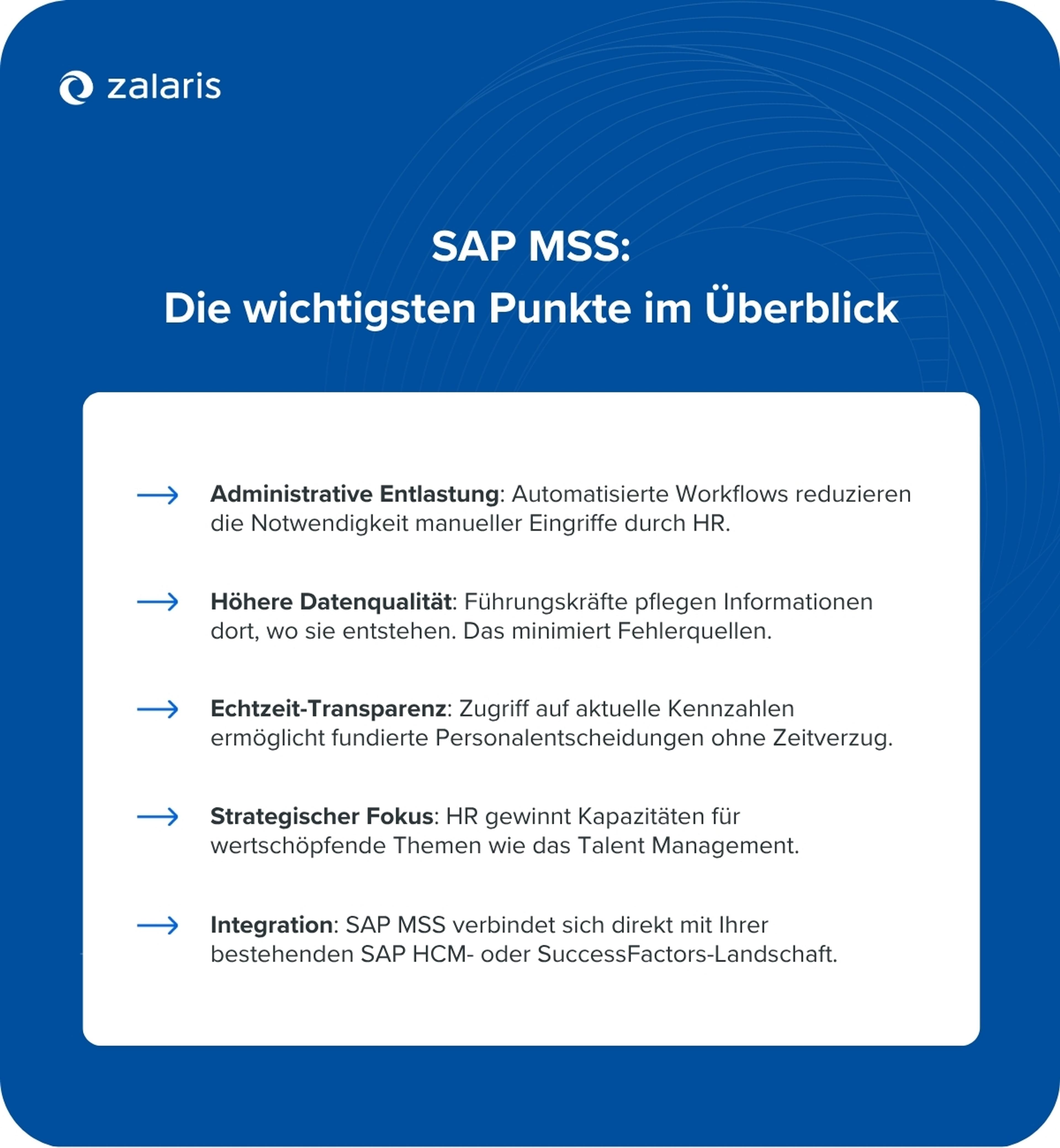 SAP MSS - Das Wichtigste im Überblick