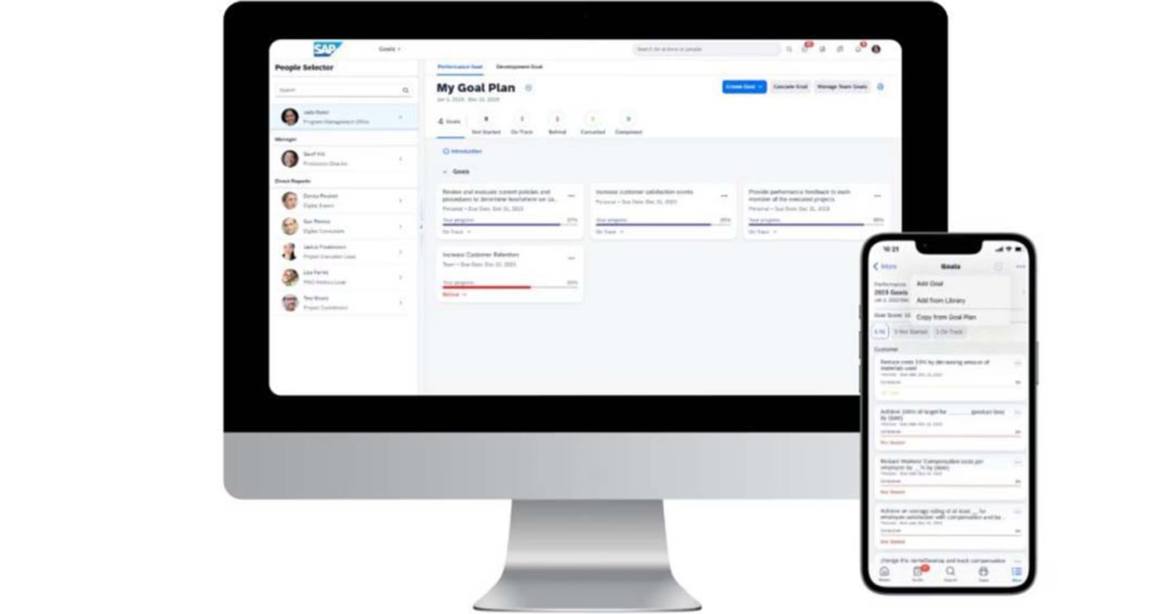 performance and goals obraz