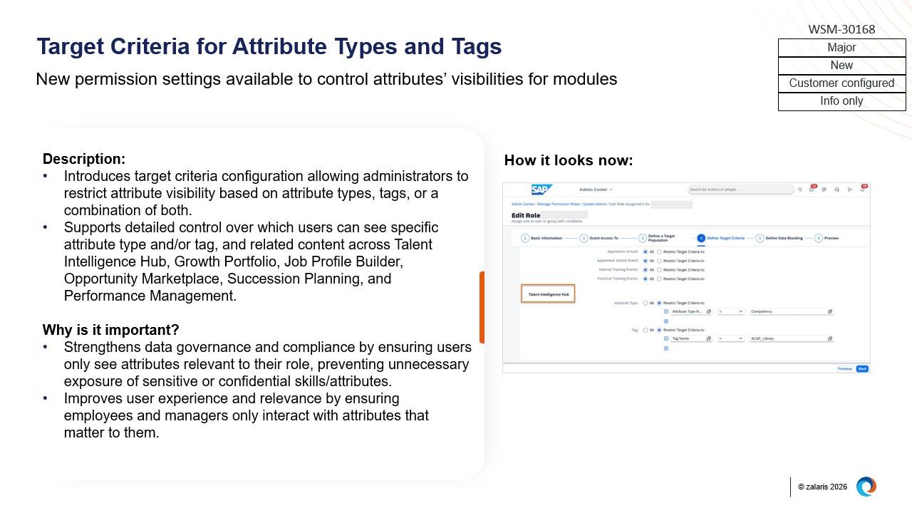 Target Criteria for Attribute Types and Tags