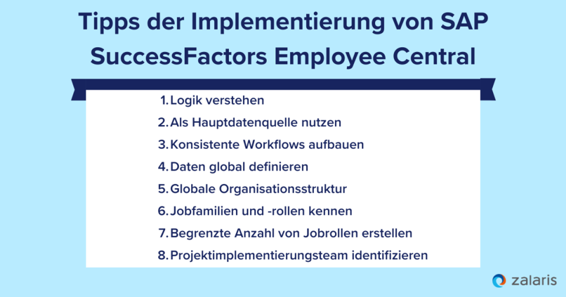 Tipps SAP SuccessFactors Employee Central Implementierung
