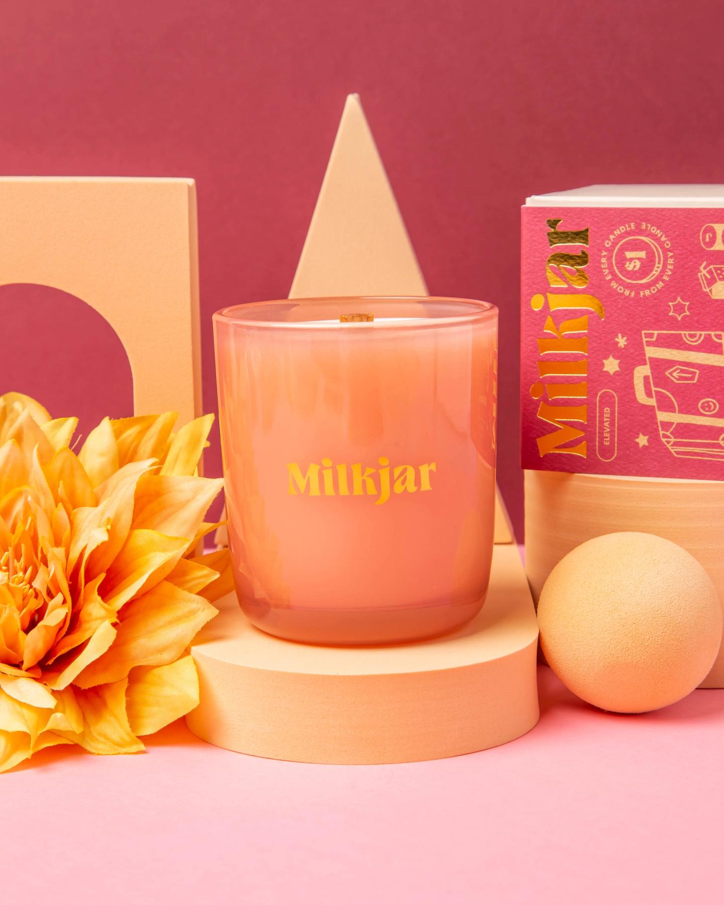 Darjeeling 8oz Coconut Soy Wood Wick Candle - Patchouli & Santal | Milk ...