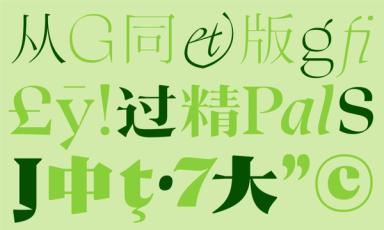 Oni typeface page thumbnail