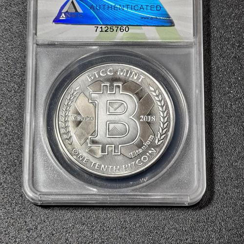 2018 BTCC 0.1 BTC V series, ANACS graded MS69
