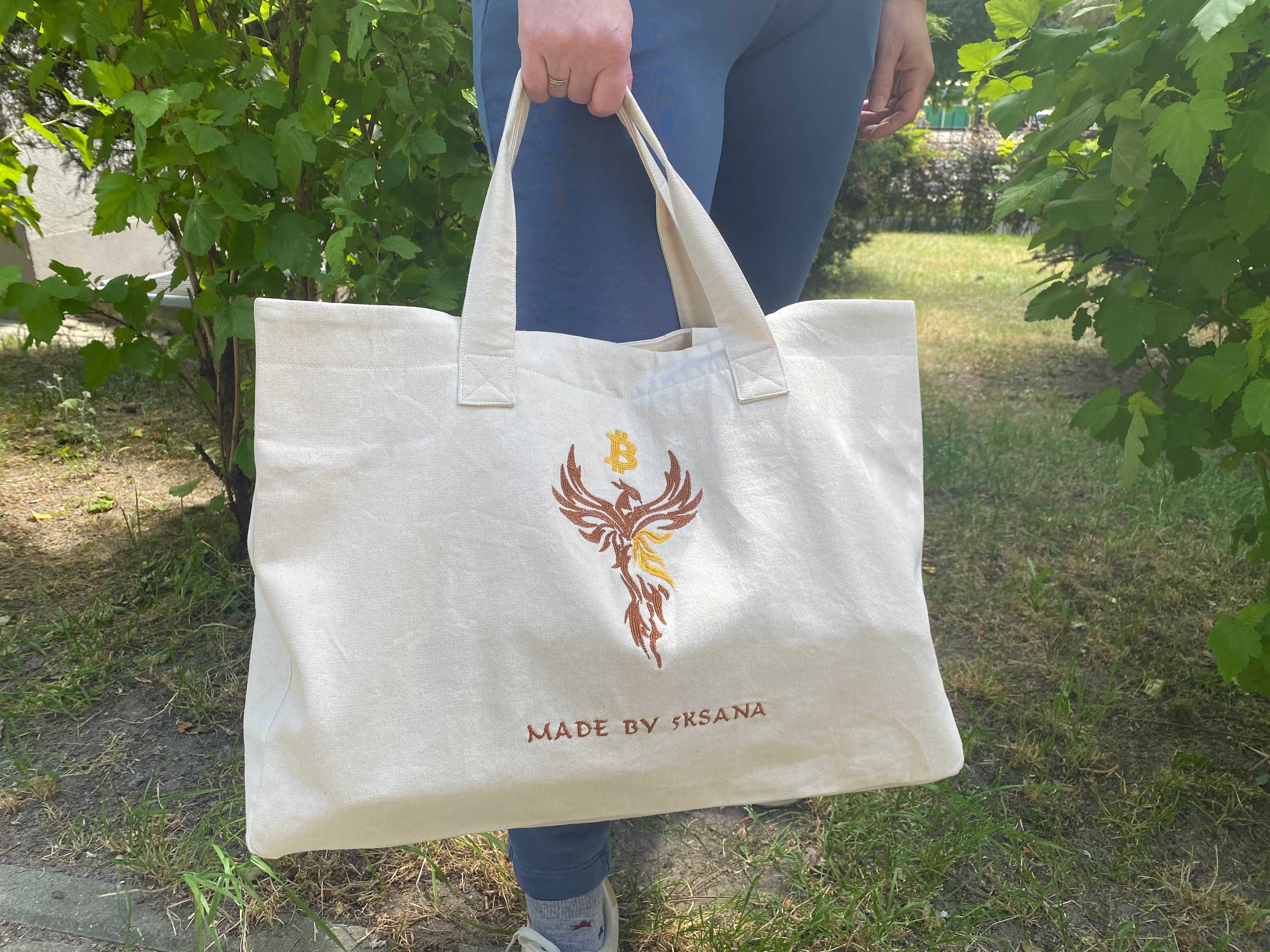 Handmade Bitcoin Shopper Bag