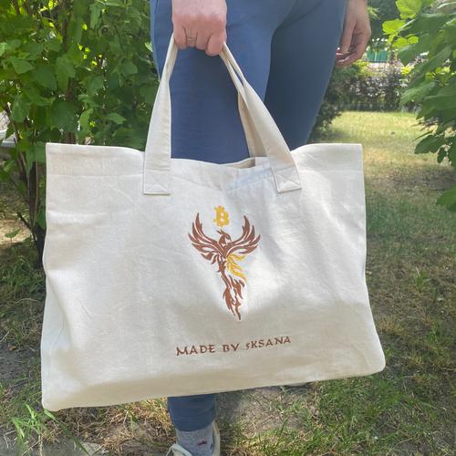 Handmade Bitcoin Shopper Bag