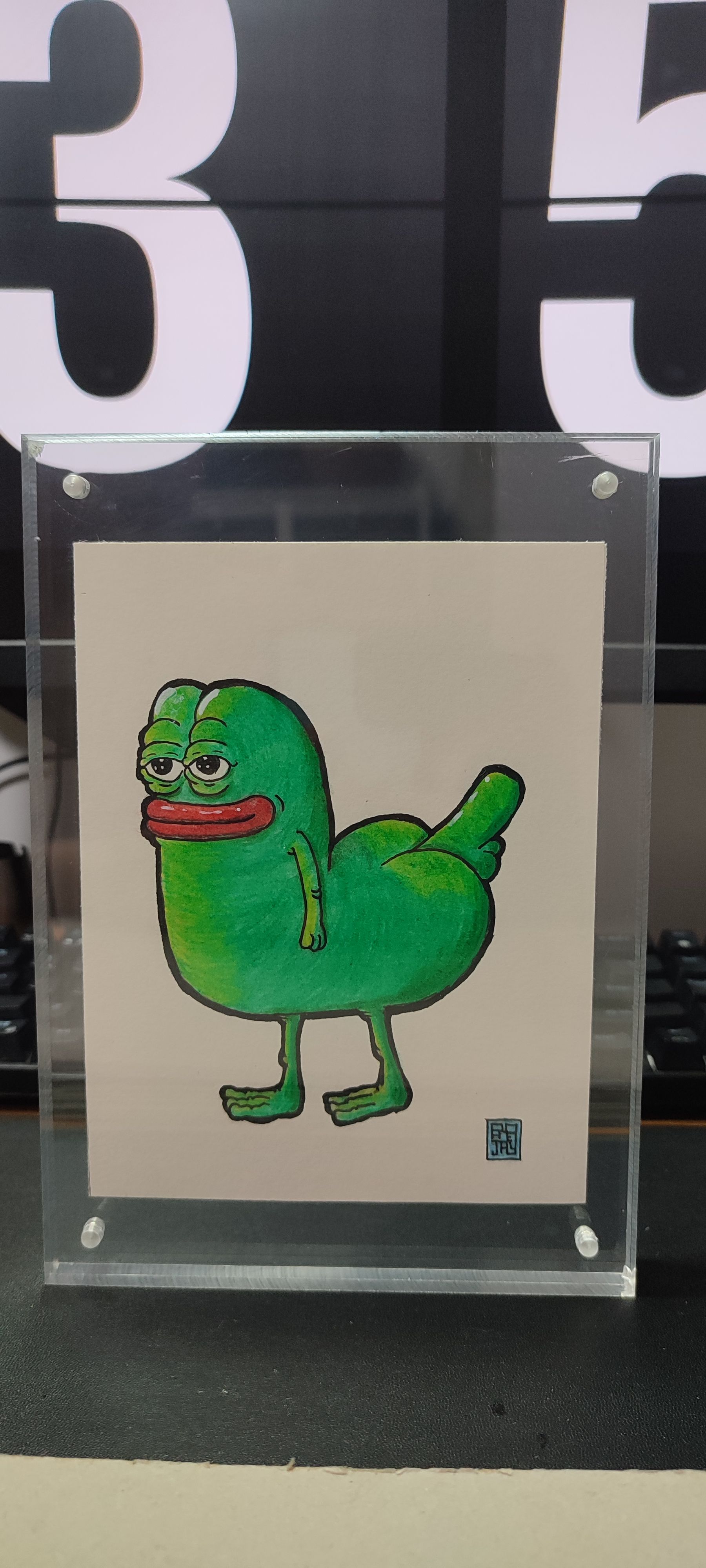 Pepe Dick-butts Bitcoin Stamps Phygital
